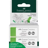 Faber-Castell Radierer "Erasure" PVC-frei & Dust-free 10, 2 Stk. – Ansicht 1