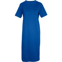 MELA Bio-Damen-Kleid "LATIKA" mit Beinschlitz aus Jersey, vibrant blue, Gr. S – Ansicht 1