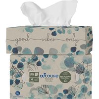 oecolife Taschentücher "Recycling" in gemusterter Box