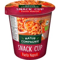 Natur Compagnie Bio-Nudeln in Tomatensauce 'Snack Cup' Pasta Napoli, 59 g