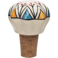 tranquillo Flaschenverschluss "FLORAL", gelb – Ansicht 1