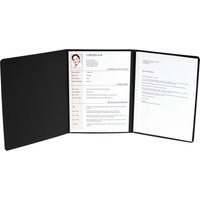 10 Exacompta Bewerbungsmappen "Excellence", Prägung, 400 g/m², DIN A4, 2 Klemmsch.,schwarz – Ansicht 1