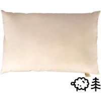 mudis Kopfkissen 40 x 80 cm Schafschurwolle/Zirbenholz