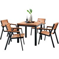 Gartenmöbel-Set 'Berrissimo', 5-teilig, 4 Sessel, 1 Tisch