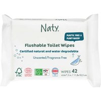 Naty Toilettenfeuchttücher aus Viskose, 42 Stk.