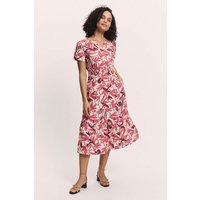 tranquillo Damen-Midikleid "Idaa" aus Viskose, berry bird, Gr. 40