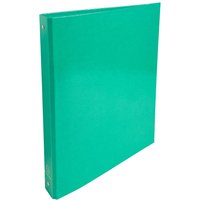 10 Exacompta Ringbücher "Iderama" aus kaschiertem Karton, DIN A4, 4 Ringe, dunkelgrün