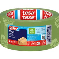 tesa Recycling Packband, 66 m x 50 mm, 65 my, grün bedruckt