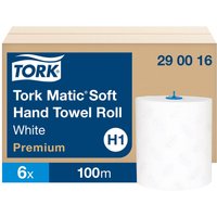 Tork Matic Papierhandtücher "Premium H1" 6 Rollen, weiß