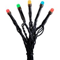 Konstsmide Micro LED-Lichterkette gefrostet, 80 Dioden bunt