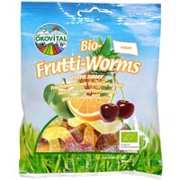 ÖKOVITAL Vegane Bio-Fruchtgummi "Frutti-Worms", 80 g