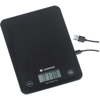 Zassenhaus Digitale Küchenwaage "BALANCE" zum Aufladen, inkl. USB-Ladekabel, schwarz