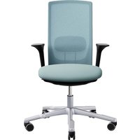 HAG Bürodrehstuhl "Futu mesh 1100-S" mit AL, Gestell: silber, Stoff: "FutuKnit" Frost