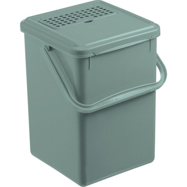 rotho Komposteimer "BIO" mit Aktivkohlefilter, 9 l, misteltoe green