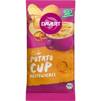 Davert Bio-Kartoffelpüree mit Röstzwiebeln, 'Potato-Cup' 54 g