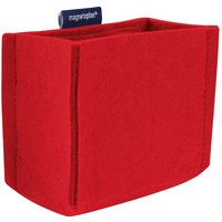 magnetoplan Stifteköcher "magnetoTray" MEDIUM 130 x 100 x 60 mm, rot – Ansicht 1
