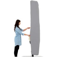 doppler Schutzhülle "Expert" für Pendelschirme Ø 300/350cm/300x300cm, mit RV, Stab, grau – Ansicht 1