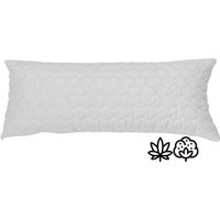 Kopfkissen mit Wellennaht 40 x 80 cm, mit Baumwoll-Hanffüllung 650g