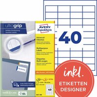 8.800 Zweckform Etiketten '3657' 48,5 x 25,4 mm, A4 – Ansicht 1
