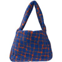 tranquillo Tragetasche aus Fleece, blue puzzle