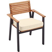 Auflage für Gartensessel 'Sassa' 45 x 42 x 6 cm, Bezug aus Polyester, natur – Ansicht 1