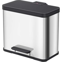 Hailo Abfall-Treteimer 'Öko Trio Plus L' 3 x 9 l edelstahl