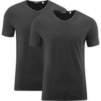 Living Crafts 2er-Pack Bio-Herren-T-Shirts "Dean" schwarz, Gr. XL