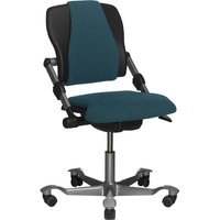 HAG Bürodrehstuhl "H03 340" Gestell: silber, Stoff: Cura blue