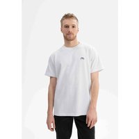 MELA Bio-Herren-T-Shirt "PRAVIN" mit Bike-Stickerei, weiß, Gr. L