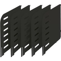 Styrorac Trennwände schwarz 5er Set – Ansicht 1