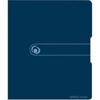 herlitz Ringbuch aus Recycling-PP mit 2 Ringen, DIN A4, blau