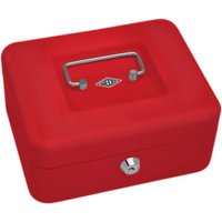 Geldkassette Gr.2 rot 20,0x16,0x9,0cm – Ansicht 1