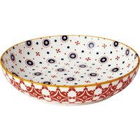 cilio Schale "AMICI" aus Porzellan mit Dekor, H 4,5 cm, Ø 21,5 cm, Kacheln – Ansicht 1