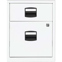 Bisley Home Rollcontainer 1Schub,1HR verkehrsweiß – Ansicht 1