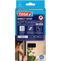 tesa Fliegengitter "Premium" für Fenster 110 x 110 cm, anthrazit – Ansicht 1