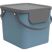 rotho Abfallbehälter "ALBULA" aus Recyclingkunststoff, 40 l, horizon blue