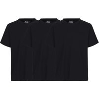 Neutral 3er-Pack Bio-Unisex-T-Shirt mit Rundhalsausschnitt, schwarz, Gr. S – Ansicht 1