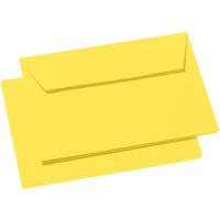20 Clairefontaine Briefumschläge 'Pollen' C6, Haftklebung, o. Fenster, 120 g/m² gelb