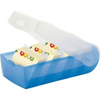 HAN Karteikartenbox "CROCO" DIN A8 quer, mit 100 Karten, transluzent-blau – Ansicht 1