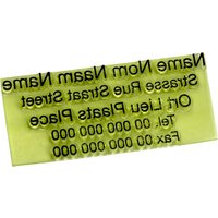 Colop Ersatztextplatte P40 6-zeilig ohne Logo – Ansicht 1