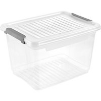keeeper Clip-Aufbewahrungsbox "Leonie" 37,5 x 28,5 x 23,5 cm, 16,6 l, natural transparent – Ansicht 1