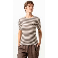Living Crafts Bio-Damen-T-Shirt "ANNINA" mit Halbarm, earth/chalk, Gr. M – Ansicht 1