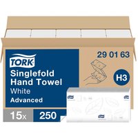 Tork Zickzack-Papierhandtücher Singlefold "Advanced H3" 15 x 250 Blatt, 2-lagig