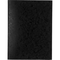 25 Exacompta Sammelmappen, Colorspan-Karton, 390 g/m², DIN A4, 3 Klappen, schwarz