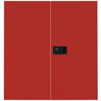 Flügeltürensch. "UNIVERSAL" 2OH, Breite 91,4 cm lichtgrau/kardinalrot – Ansicht 1