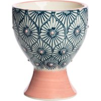 tranquillo Eierbecher "MIX'N'MATCH" aus Steinzeug, blau/rosa