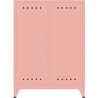 BISLEY Sideboard "Fern" 2 Fachböden, B80xT40xH110cm, pastellpink