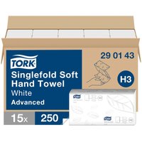 Tork Zickzack-Papierhandtücher Singlefold "Advanced Soft H3" 15 x 250 Blatt, 2-lagig – Ansicht 1