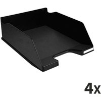 4 Exacompta Briefablagen Combo Maxi "ECOBlack", DIN A4+, Hoch, schwarz, für je 750 Blatt – Ansicht 1