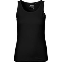 Neutral Bio-Damen-Tanktop mit Rundhalsausschnitt, schwarz, Gr. L – Ansicht 1